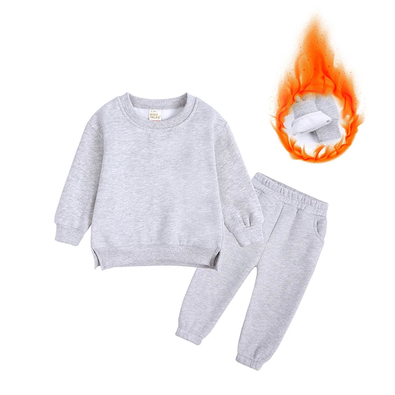 New Arrival Sport Suit for Boys Clothing Set Casual Warm Hoodie Long Sleeve Tops Pant Clothes For Kids Outfits Tracksuit 2 Pcs