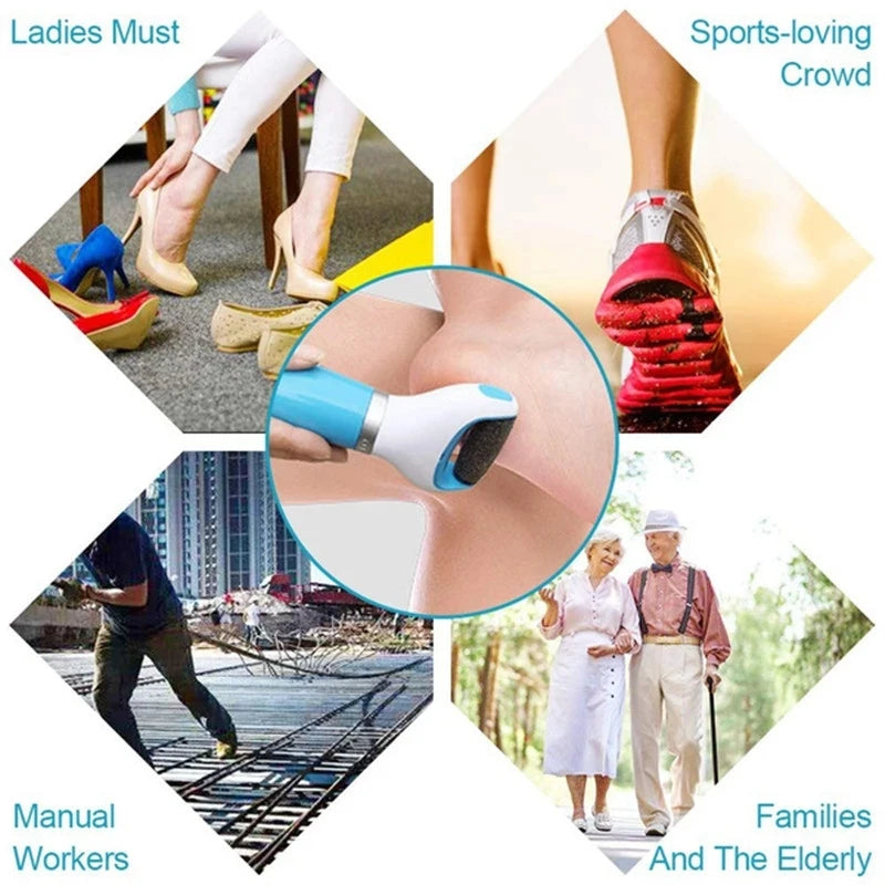 Electronic Foot Care Product Foot File Electric Pedicure Battery Foot Rasp Dead Rough Dry Skin Remover