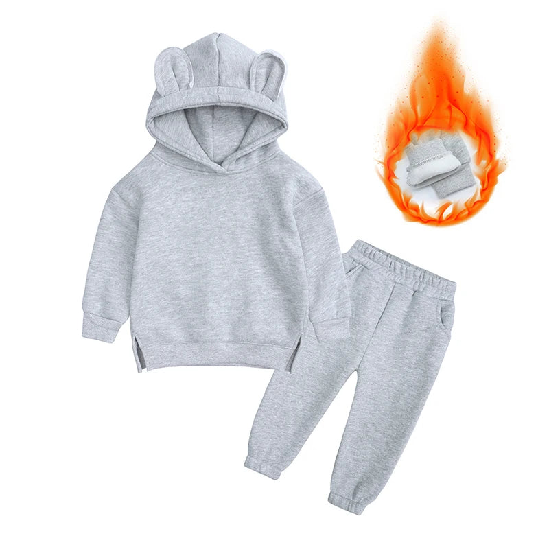 New Arrival Sport Suit for Boys Clothing Set Casual Warm Hoodie Long Sleeve Tops Pant Clothes For Kids Outfits Tracksuit 2 Pcs