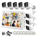 11.6 Inch Screen Monitor 8CH 4K POE NVR CCTV Kit 8 Cameras 8MP Outdoor IP 8CH Security System