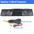 New Arrival!Dynamic Trajectory European License Plate Frame Rear View Camera System With Night Vision LED Lights
