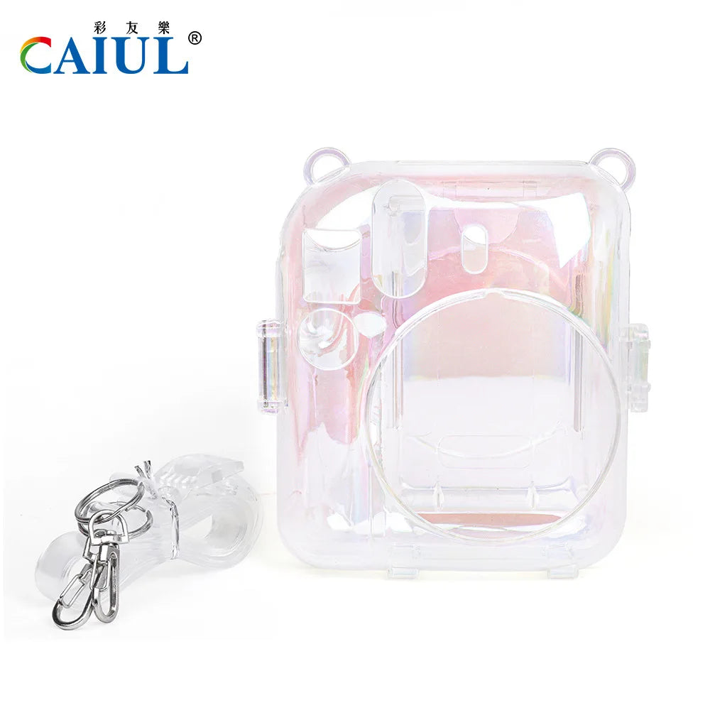 Compact Mini 12 Strap Rope Bag for Camera & Video Magic Transparent Crystal Case with Storage Protection
