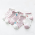 5Pairs/pack Baby Boys Girls Socks For Newborn Spring Summer Mesh Thin Cartoon Infant Toddler Girl Boy Socks For Baby 0-24Month