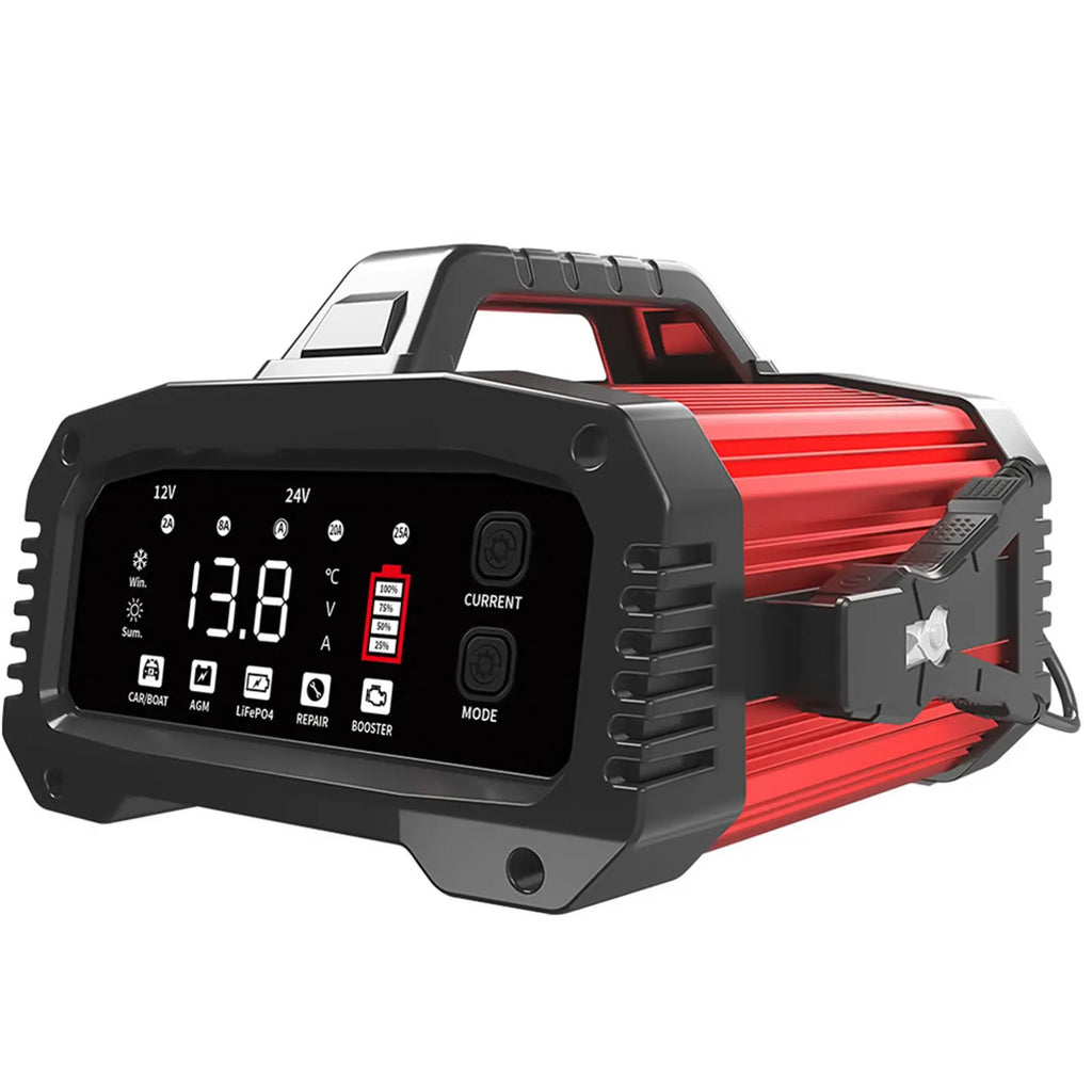 Automatic 12V25A Universal Lifepo4 Battery Charger Lead Acid Car Power Accessory