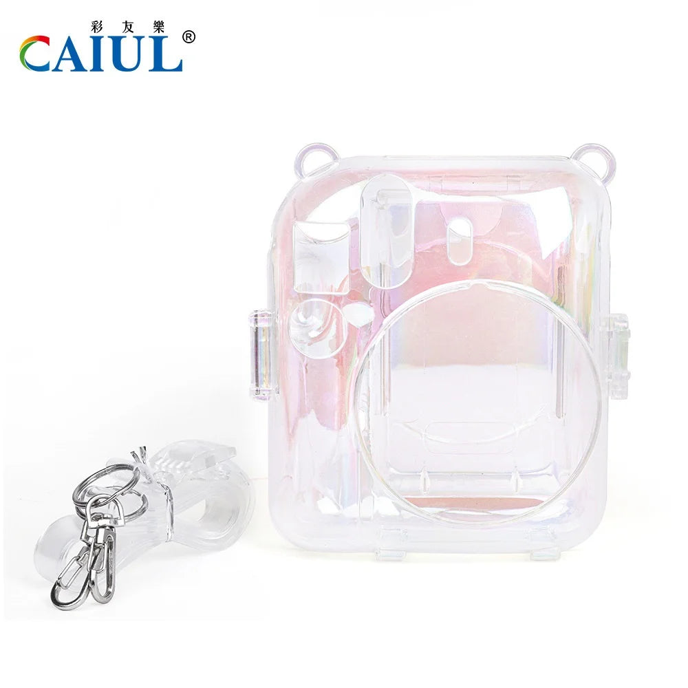 Compact Mini 12 Strap Rope Bag for Camera & Video Magic Transparent Crystal Case with Storage Protection