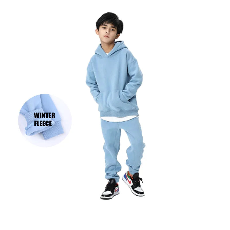 New Arrival Sport Suit for Boys Clothing Set Casual Warm Hoodie Long Sleeve Tops Pant Clothes For Kids Outfits Tracksuit 2 Pcs