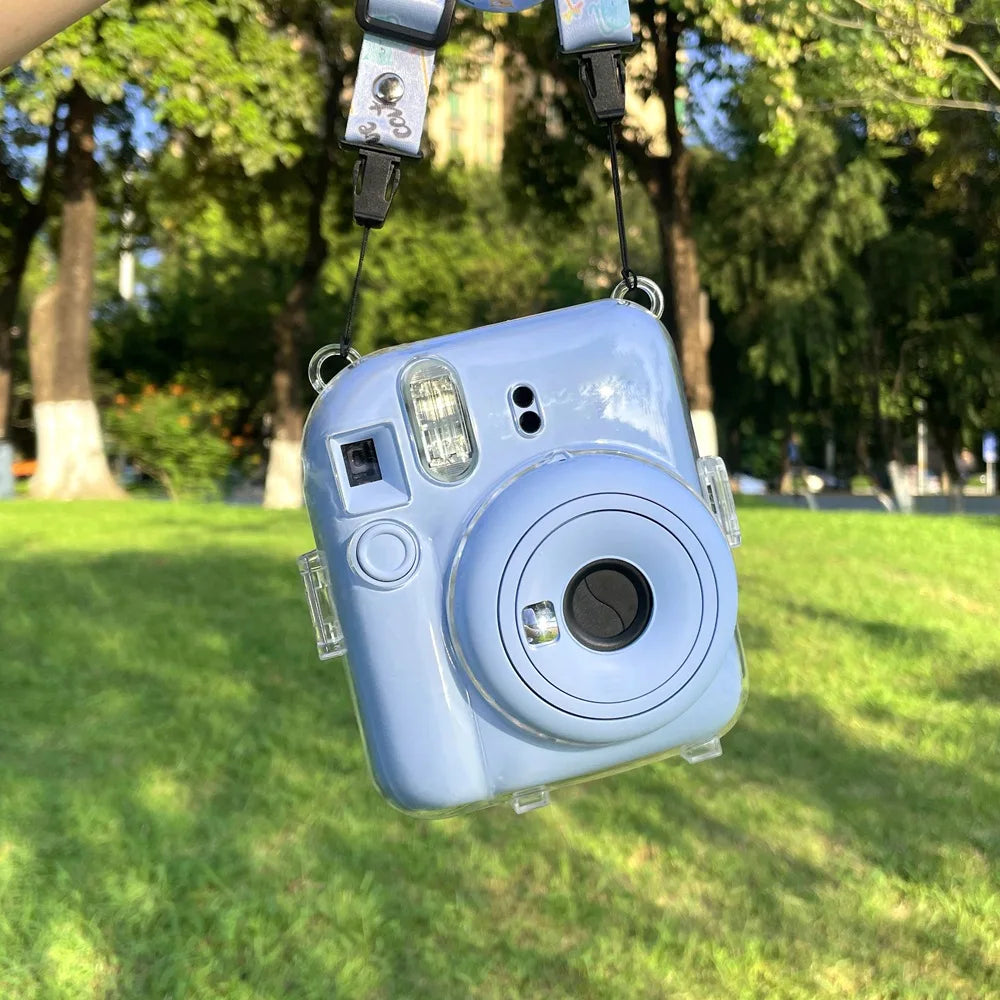 Durable Anti-Scratch Anti-Drop PC Crystal Case for Instax Mini12 Transparent Storage Protective Cover for Mirrorless Camera