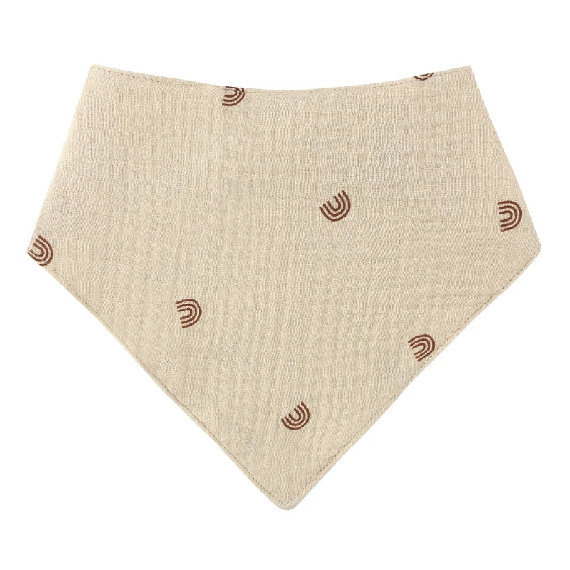5Pcs/1pc Baby Infants Feeding Bib Soft Pure Cotton Bandana Muslin Absorbent Saliva Towel Toddler Scarf Newborn Burp