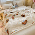 High Gram Weight Modern Lamb Fleece Printed Anti-Pilling Antistatic Eco-Friendly Hypoallergenic 100% Polyester Knitted Throws