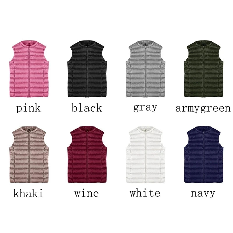 NewBang Vest Of Women Ultra Light Down Vests Portable Sleeveless Female Windbreaker Warm Waistcoat O-Neck Collar Winter Liner