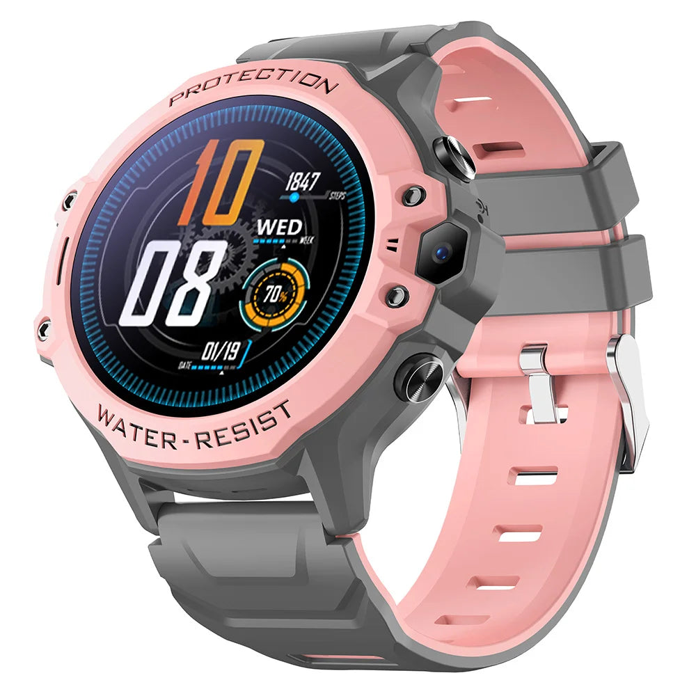 2025 K55 Kids Smart Watch 4G GPS LBS Video Call 1.28 Inch IPS Screen 700mAh Battery Waterproof Camera SOS Button for Children