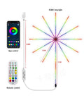 USB Powered Dream Color RGB RGBIC Smart App Remote Control Electronic String Wall Stripes Changing LED Firework Lights