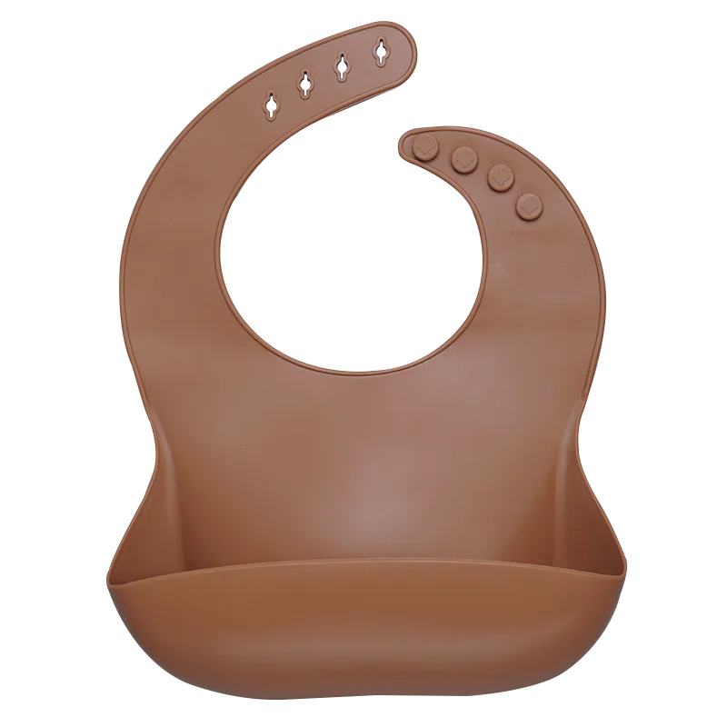 Fashionable Silicon Breastplate Baby Bib Waterproof Solid Infant Bandana Bibs Newborn Feeding Burp Cloth Drooling Scarf Dropship