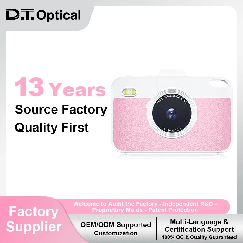 Portable Small Educational Toys Christmas Birthday Gifts Dual Lens Mini HD Digital Cameras Video Capture TF Card Rechargeable