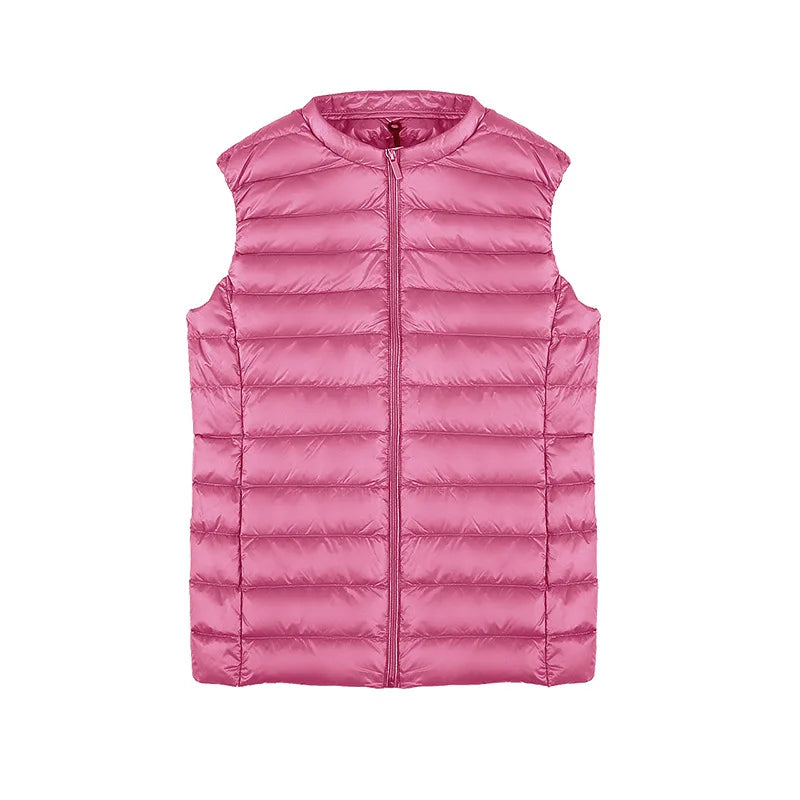 NewBang Vest Of Women Ultra Light Down Vests Portable Sleeveless Female Windbreaker Warm Waistcoat O-Neck Collar Winter Liner