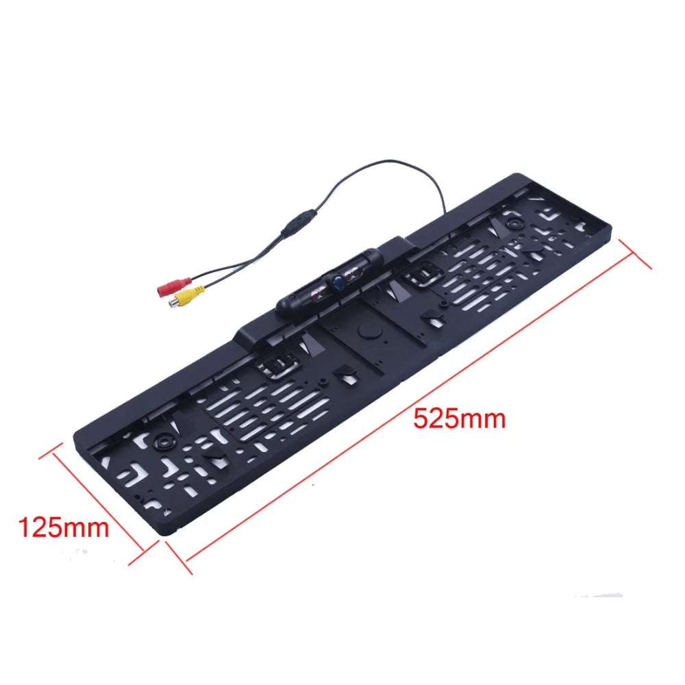 Auto Parktronic EU Car License Plate Frame Rear View Camera HD Night Vision Rear View Camera Reverse Rear Camera With 4 IR Light