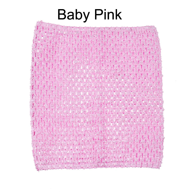 Baby Girl 9Inch Crochet Tutu Tube Tops Chest Wrap Wide Crochet Tops for DIY Tutu Dress Supplier