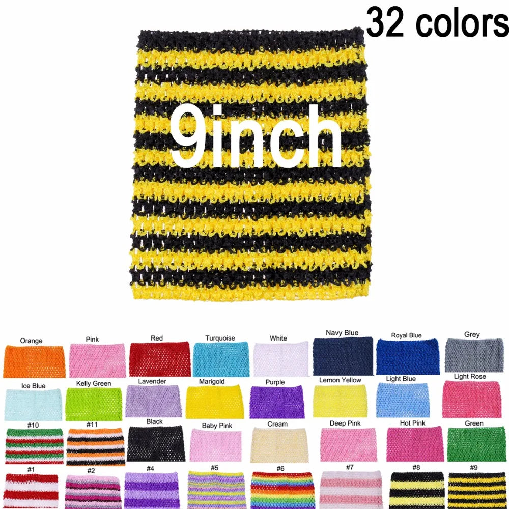 Baby Girl 9Inch Crochet Tutu Tube Tops Chest Wrap Wide Crochet Tops for DIY Tutu Dress Supplier