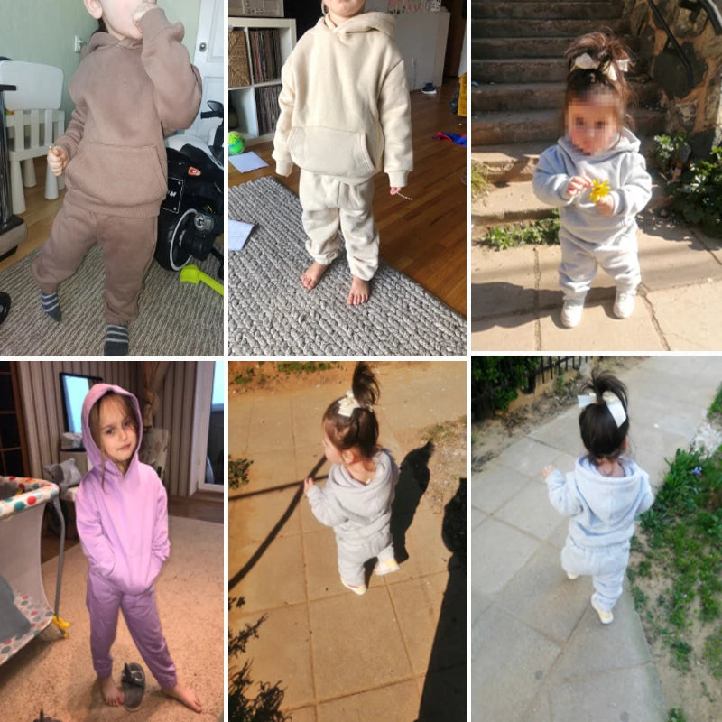 New Arrival Sport Suit for Boys Clothing Set Casual Warm Hoodie Long Sleeve Tops Pant Clothes For Kids Outfits Tracksuit 2 Pcs