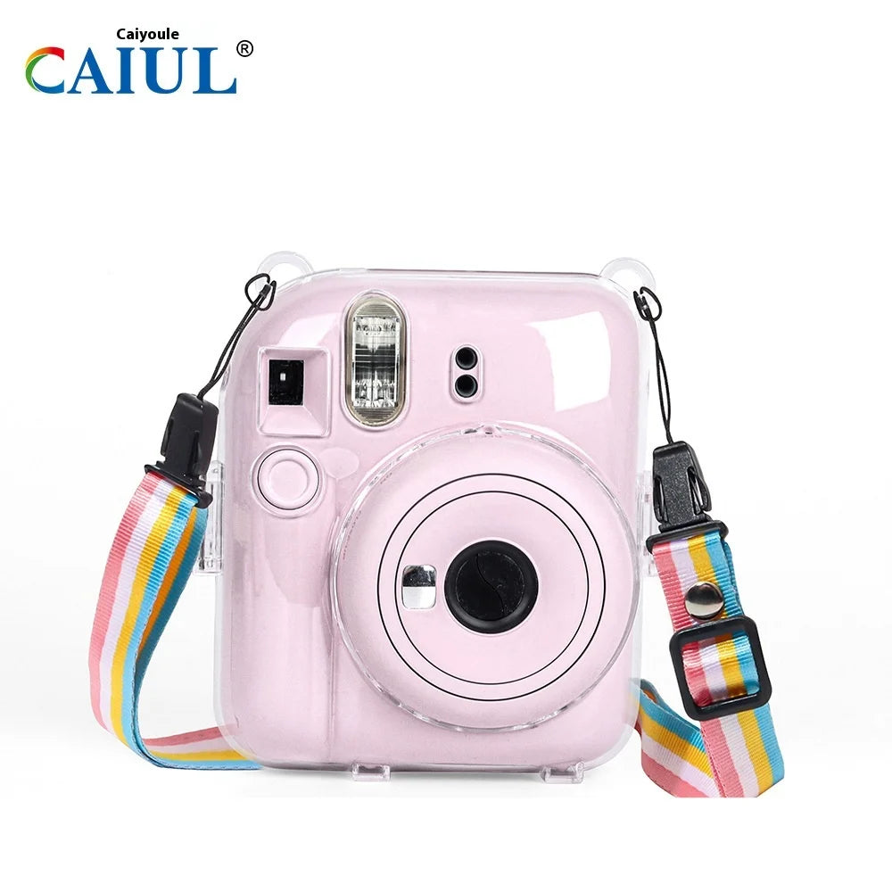Durable Anti-Scratch Anti-Drop PC Crystal Case for Instax Mini12 Transparent Storage Protective Cover for Mirrorless Camera