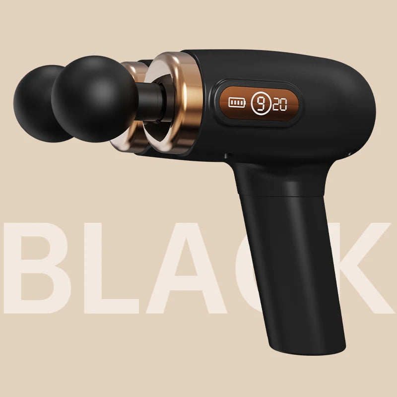 Hot Selling Professional 2-Head Deep Tissue Fascia Massage Gun for Neck/Shoulders/Waist/Legs Pain Relief Massage Gun