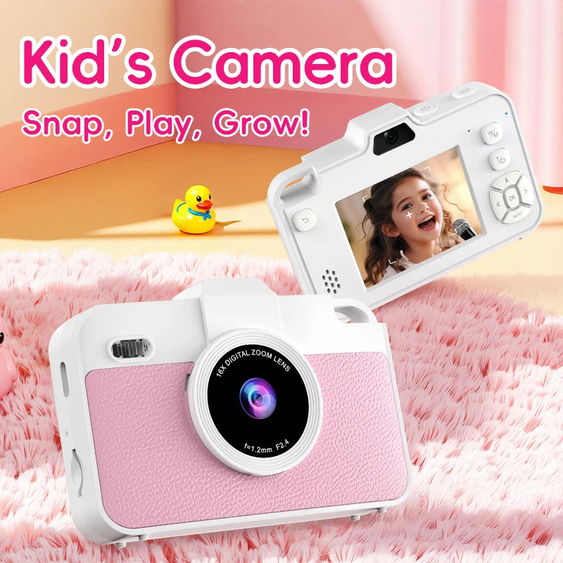 Digital Camera 4K for Kids Teens Photography Christmas Birthday Gifts Girls 16X Zoom Shoot Vlogging CCD Sensor 2"-3" Screen