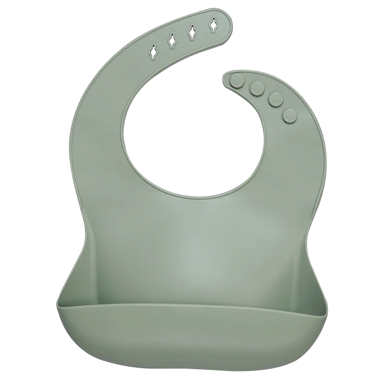 Fashionable Silicon Breastplate Baby Bib Waterproof Solid Infant Bandana Bibs Newborn Feeding Burp Cloth Drooling Scarf Dropship