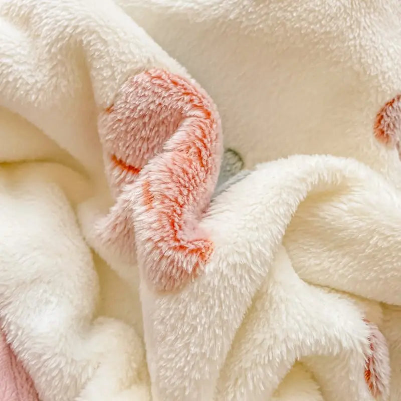 205 New Popular Double-Sided Coral Sherpa Flannel Blanket 100% Polyester Autumn Season Knitted Korean Style Festival Pattern