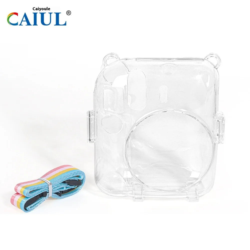 Durable Anti-Scratch Anti-Drop PC Crystal Case for Instax Mini12 Transparent Storage Protective Cover for Mirrorless Camera