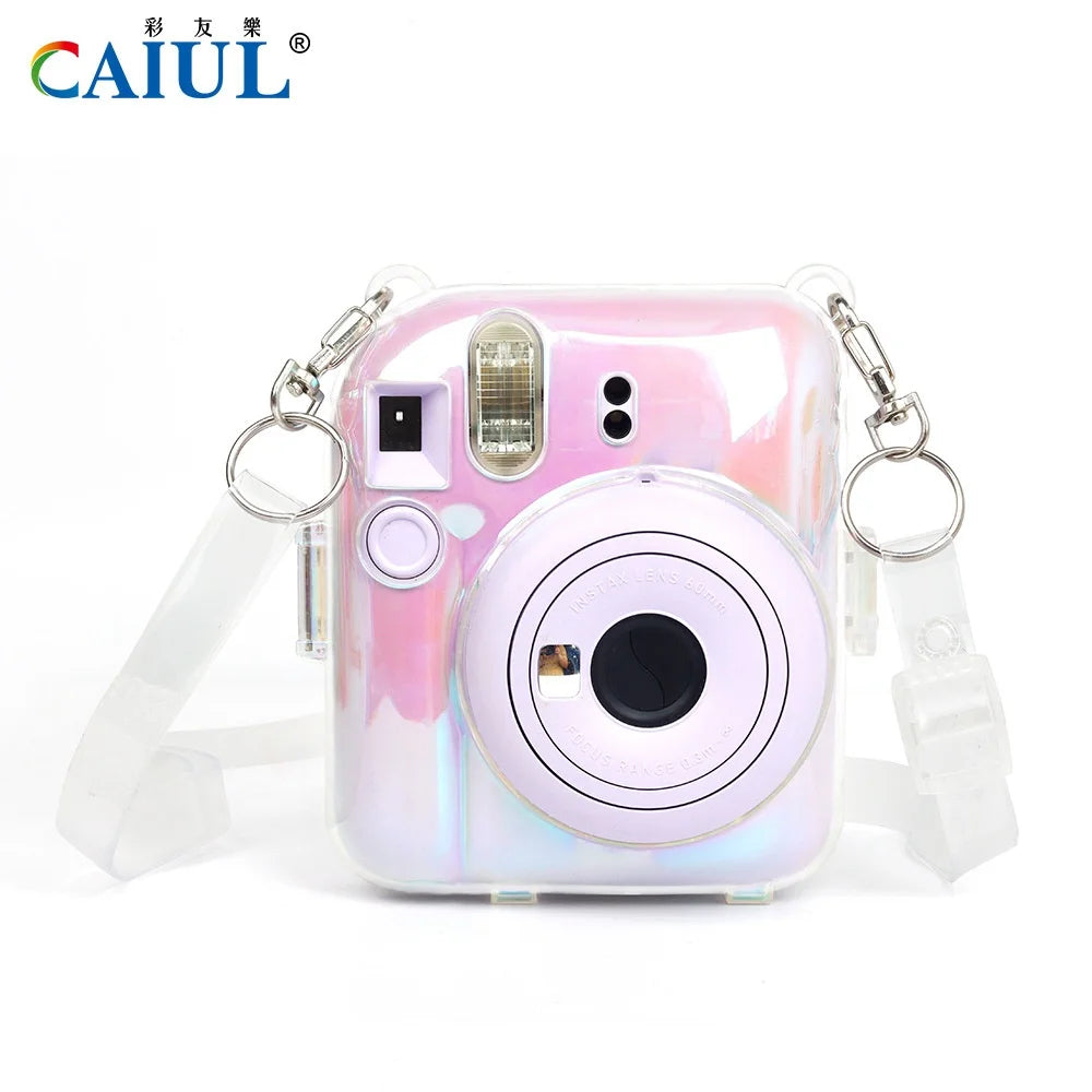 Compact Mini 12 Strap Rope Bag for Camera & Video Magic Transparent Crystal Case with Storage Protection