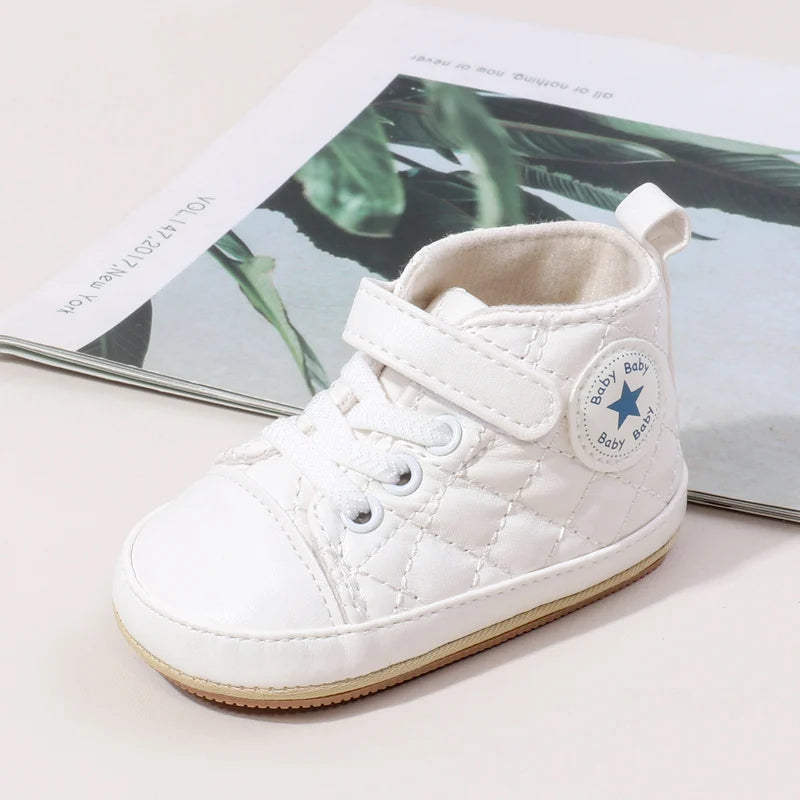 2025 Baby Boy Girl Spring and Autumn Fashion Design TPR Sole Anti Slip Walking Shoes High Quality Breathable Prewalker Shoes