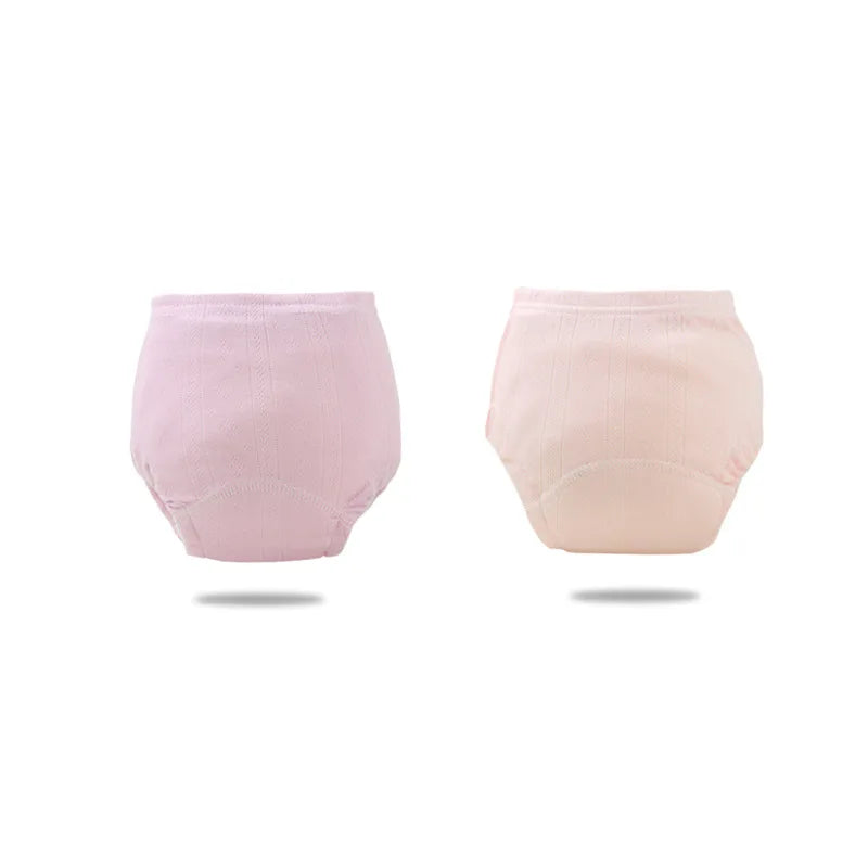2pcs/lot Newborn Training Pants Cotton Thin Summer Baby Shorts Washable Boy Girls Cloth Diapers Reusable Nappies Infant Panties