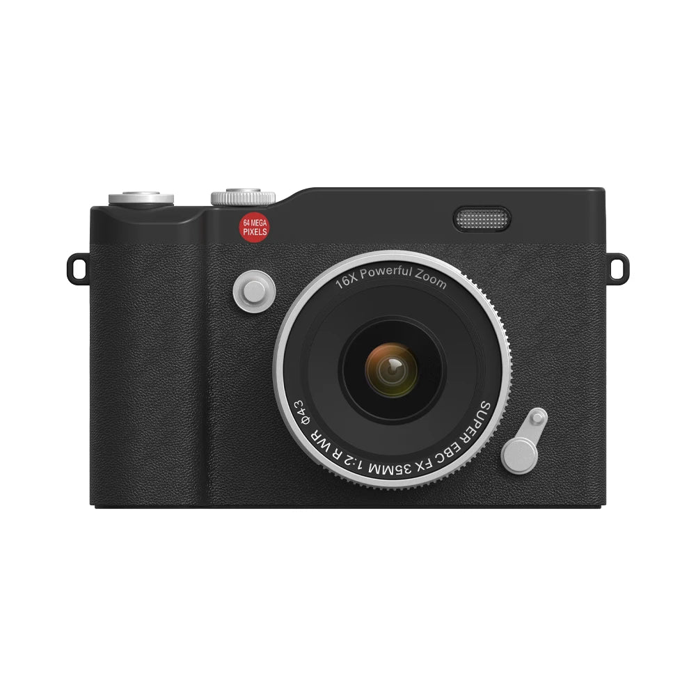 Magecam Compact Digital Camera 180° Flip 2.4'' Screen CCD Digital Camera HD Retro Camera Outdoor Travel Photo Recorder Gift