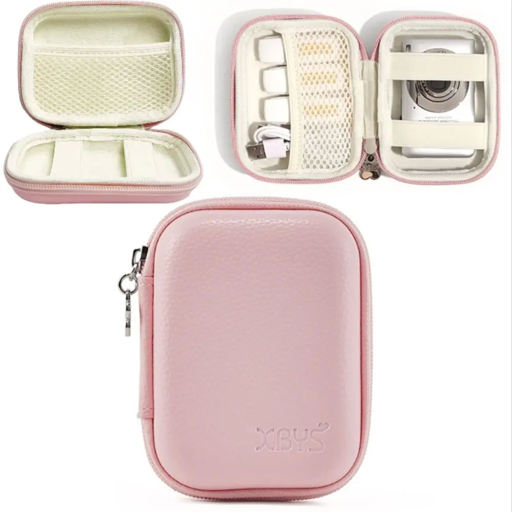 PU Leather Digital Camera Case Hard Shell Shockproof Cameras Storage Holder Zipper Pouch Waterproof Camera Carrying Bag
