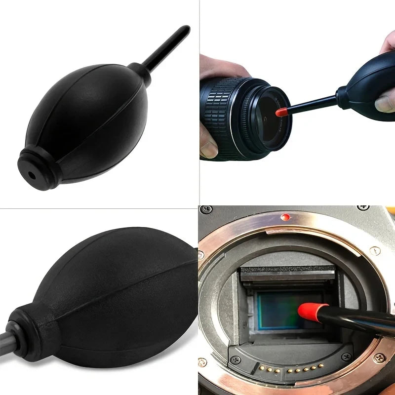 Digital Mirrorless Camera Cleaning Kit Professional DSLR Lens Carbon Tip Cleaning Pen Air Dust Blower Fiber Cloth Cleaning Set