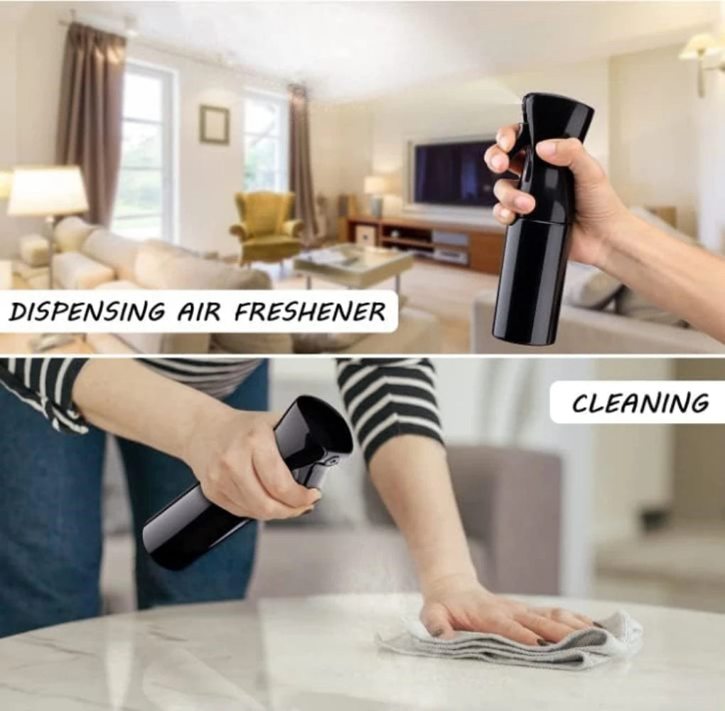 200ml Refillable Fine Mist Continuous Spray Bottle for Hair Salon Daily Moisturizing Garden Watering Atomizer