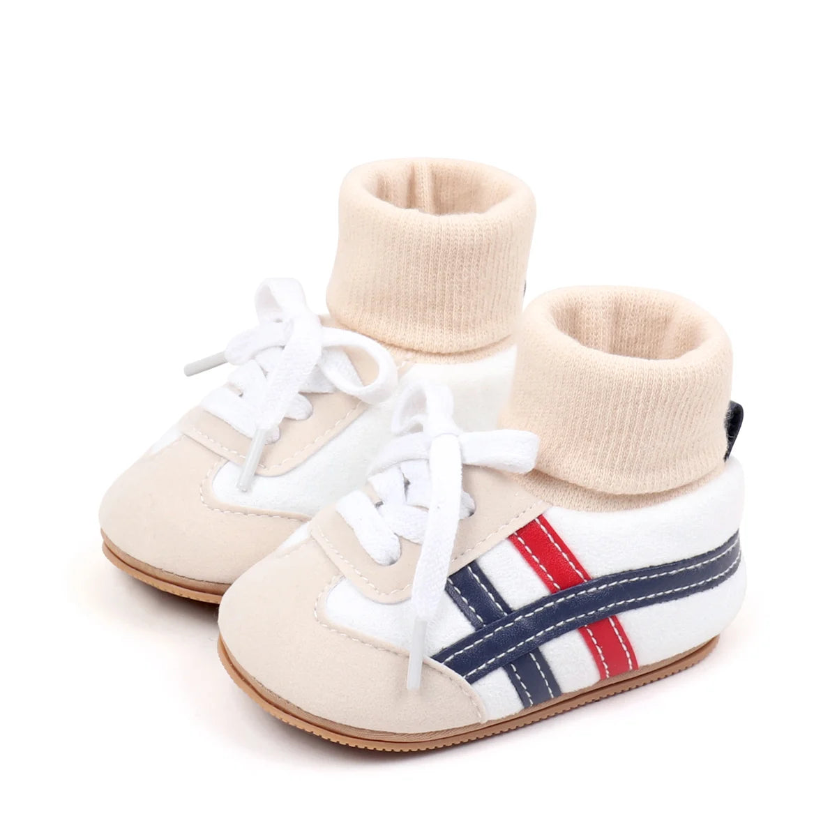 Baby Sock Shos Autumn and Winter Baby Girls Boys Ankle-covered Style 0-1 Year Old Anti Slip Fashion Design Newborn Infant Shoes