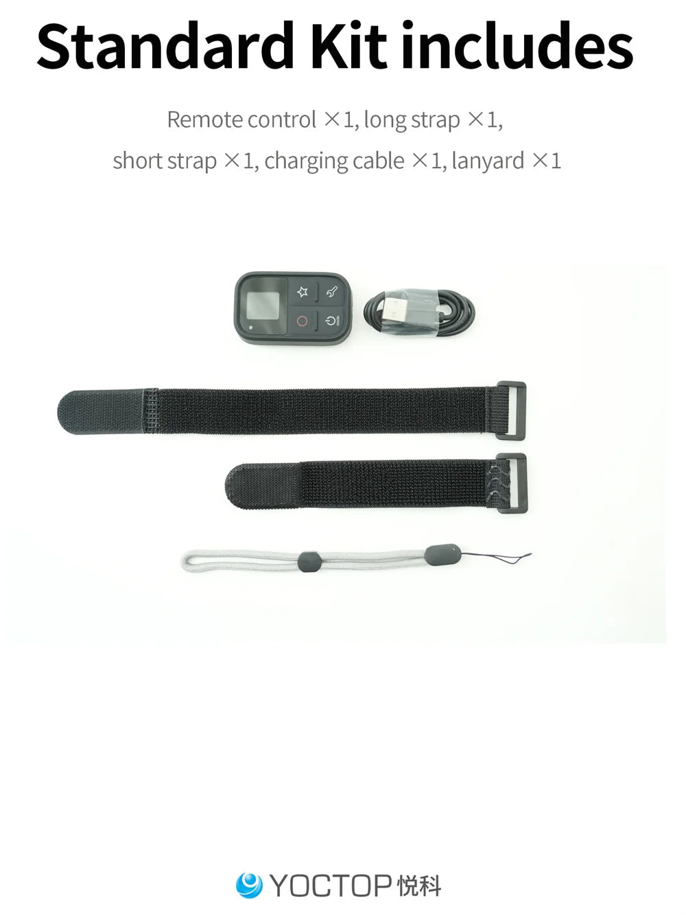 Action Camera Waterproof Bluetooth Remote Control for DJI Action 6/4/5 Pro/OSMO 360X3/X4/X5Go3/Go3s/ With LCD Screen Display