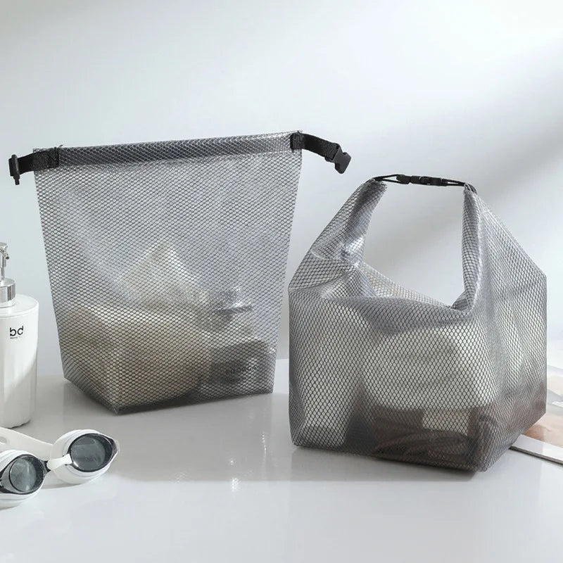 Handheld Portable Transparent Waterproof Toiletries Bag Multifunctional Travel Outdoor Swimming Fitness Storage Bag