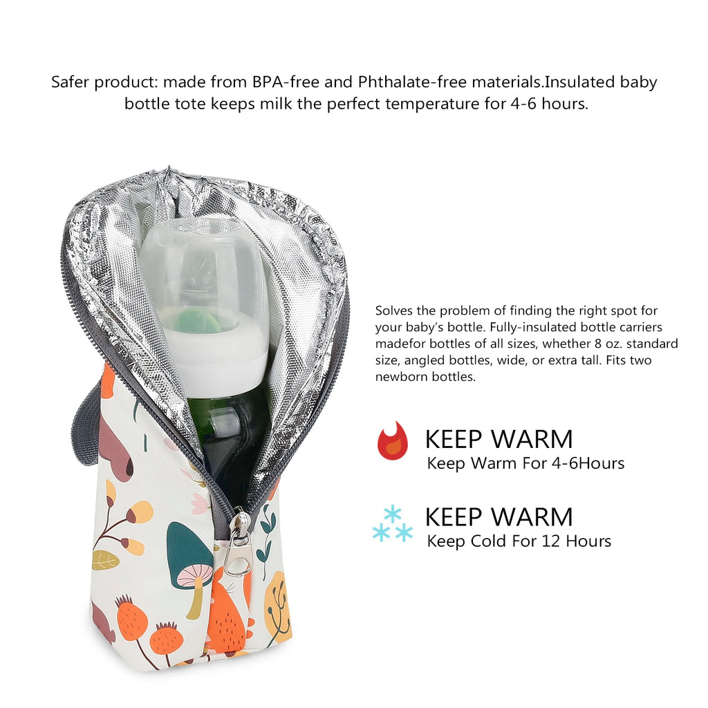 Travel Accessories Milk Bottle Pouch Insulated Baby Bag Feeding Bags Stroller Oxford Cloth Thermal Maternity