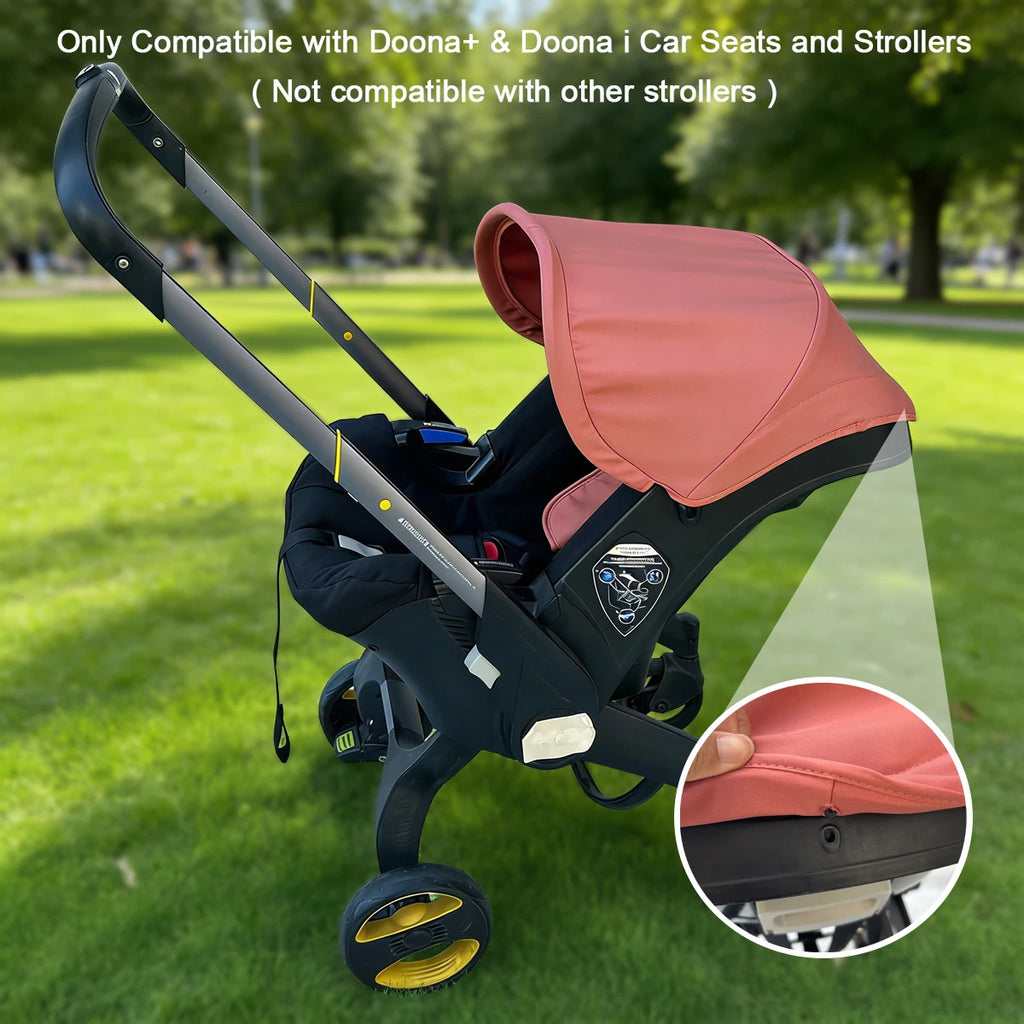 Mom Tan Stroller Replacement Canopy Compatible with Doona+ & Doona i Car Seats and Strollers - Durable breathable Fabric