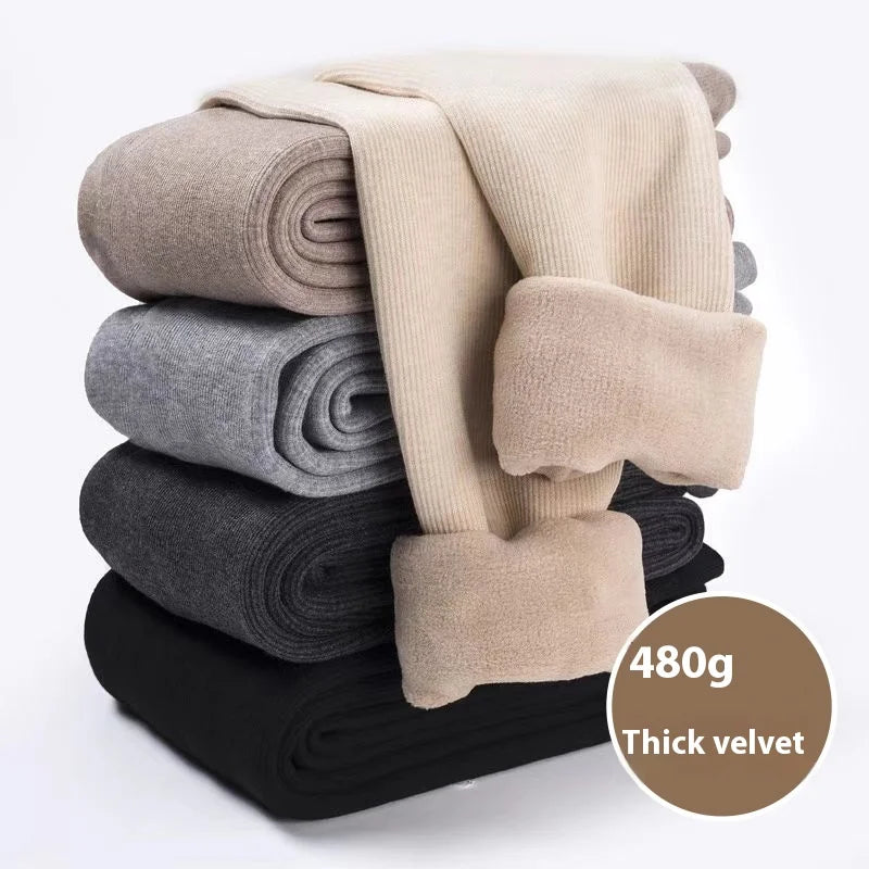 Maternity Pantyhose Cotton Vertical Stripe Autumn and Winter Padded Warm Toe Adjustable Maternity Thickening Bottom Pantyhose