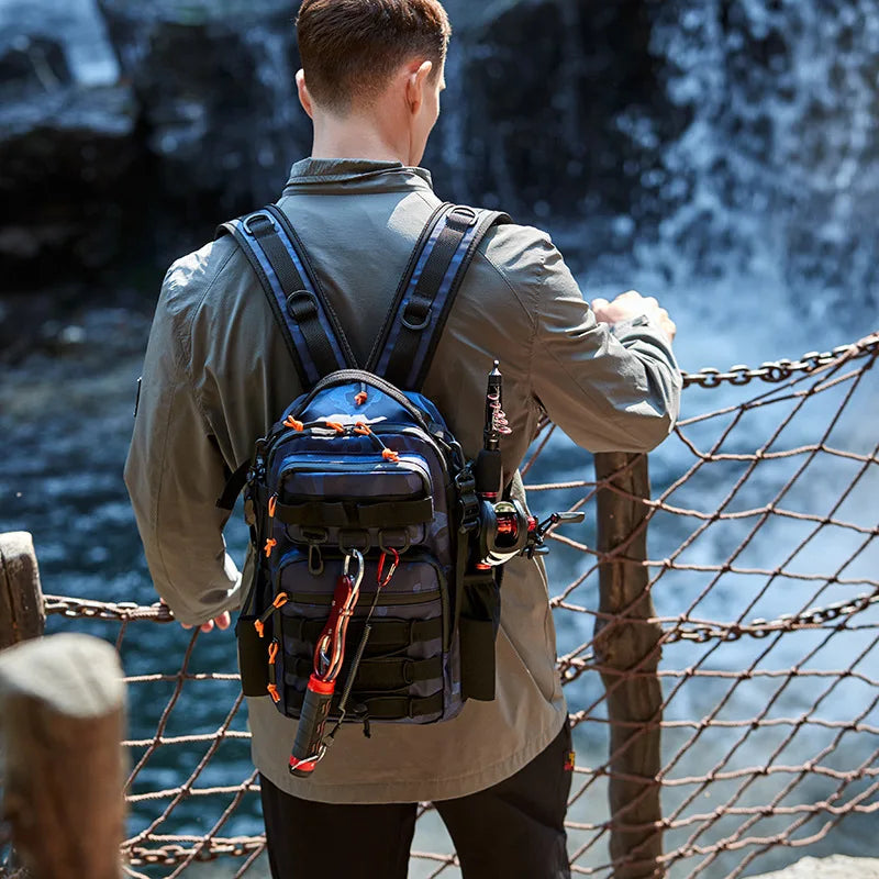 Fishing Tactical Camping Backpack Outdoor Sports Bag Hiking Molle Fish Lure Accessories Tackle Bag for Men Climbing Travel Bag