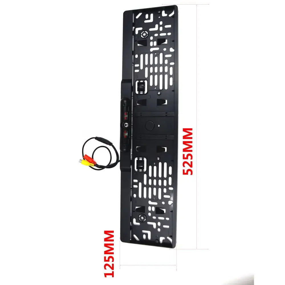 European Car License Plate Frame Number Plate with 4 IR LED Backup Car Rear View Camera Parking Assistant CCD HD Night Vision