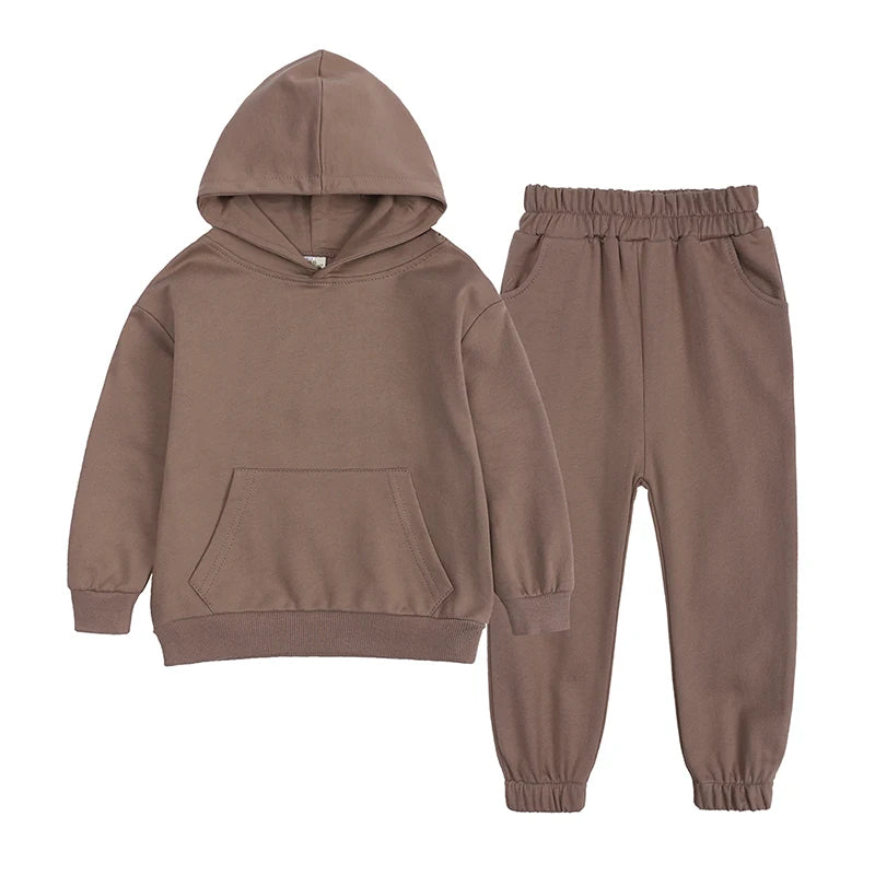 New Arrival Sport Suit for Boys Clothing Set Casual Warm Hoodie Long Sleeve Tops Pant Clothes For Kids Outfits Tracksuit 2 Pcs