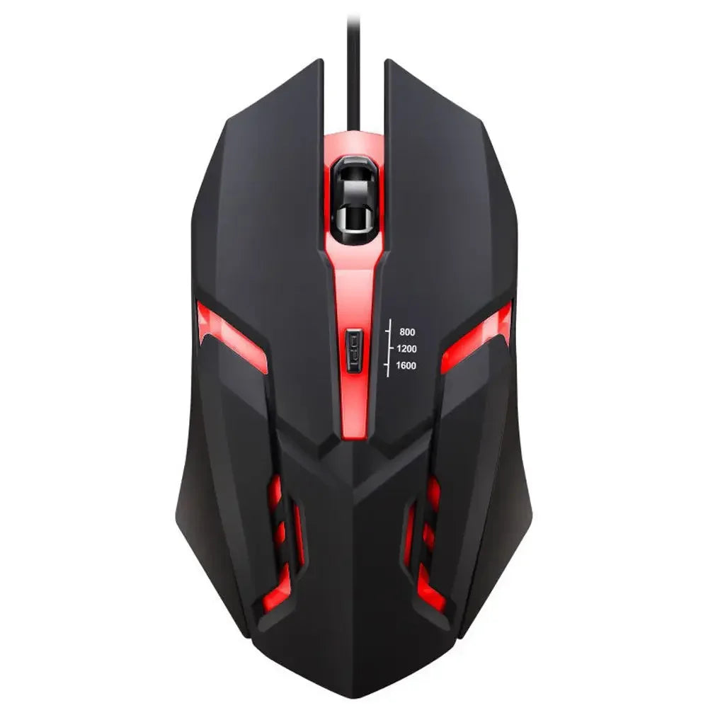20251 PC ITLY M01 Sports LED Luminous Backlit USB Wired Gaming Mouse for Desktop PC Laptop Office Computer Gaming Mouse