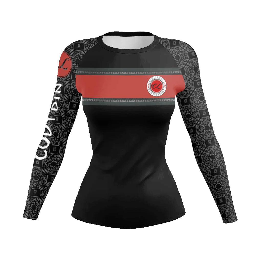 Slim Fit Tranining Women's Rash Guard Long Sleeve UV Protection Tight Fit Yoga Running Gym Fitness Sportswear Quick Dry Tops