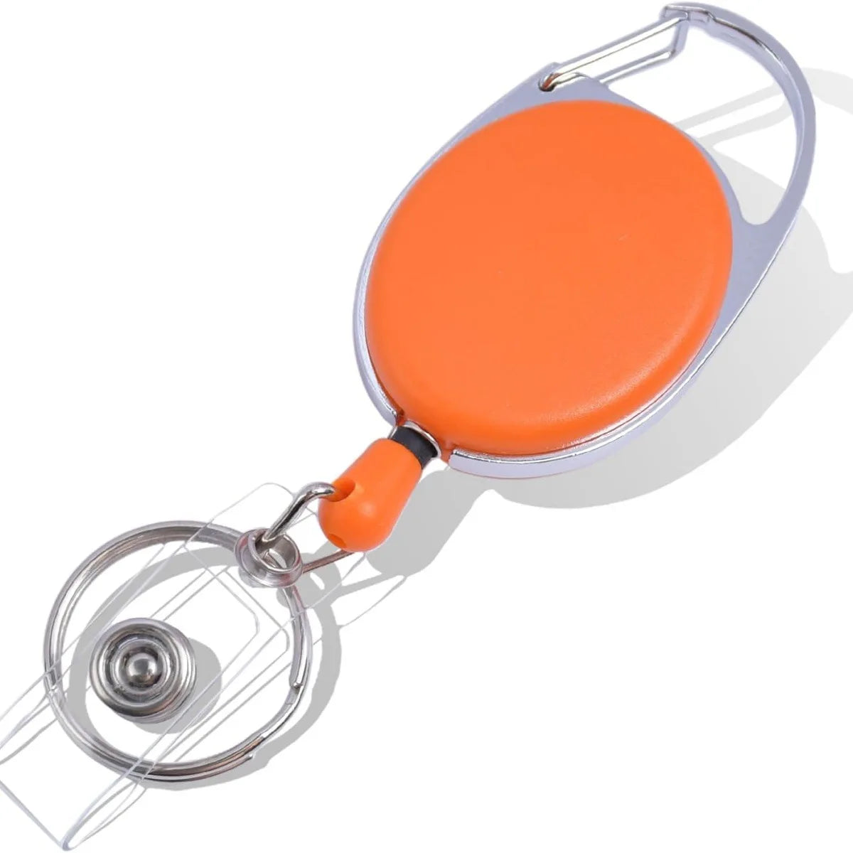Retractable Keychain Anti Lost ID Badge Key Holder With Elastic Steel Wire Rope Backpack Charm Accessories