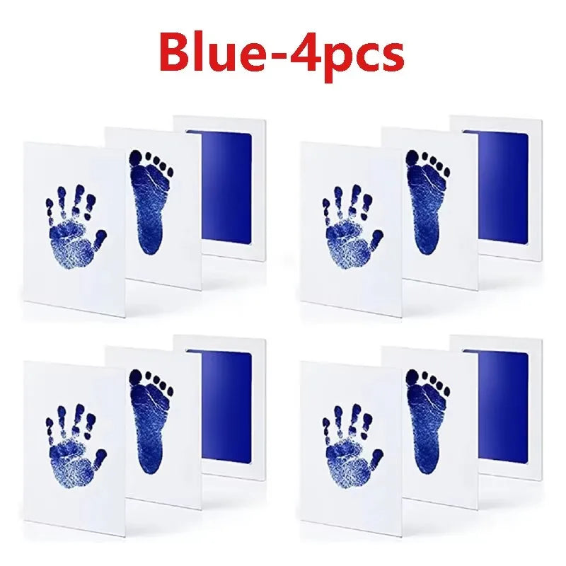 Environmental-friendly Baby Care Non-Toxic Baby Handprint Footprint Imprint Kit Baby Souvenirs Casting Newborn Footprint inkpad