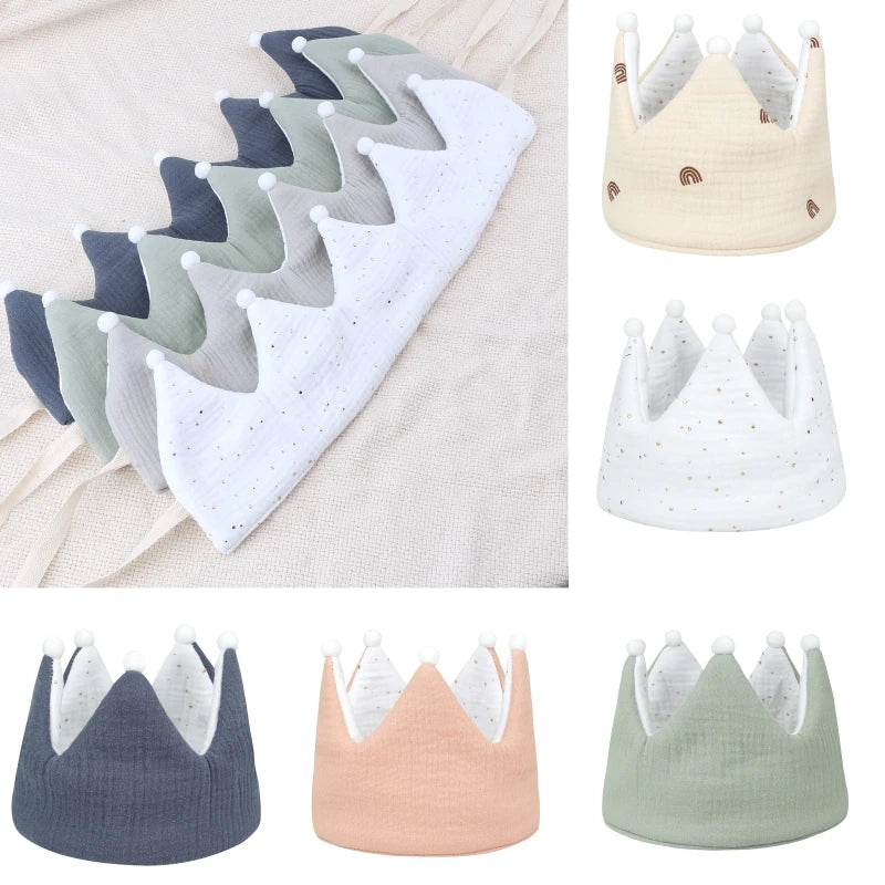 Baby Cotton Cloth Hat Cotton Newborn Headwear Infant Photography Props Headband Boys Girls Birthday Cap Gifts G99C